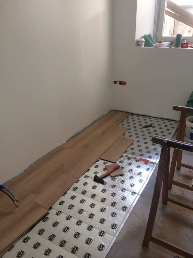 Pose de parquet flottant